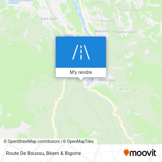 Route De Boussu plan