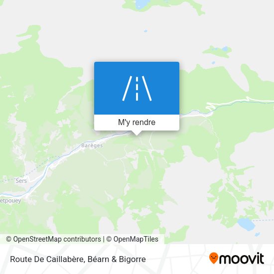 Route De Caillabère plan