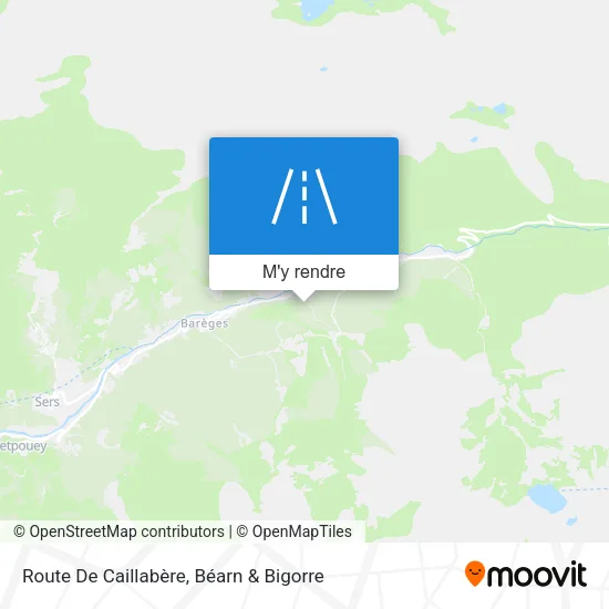 Route De Caillabère plan