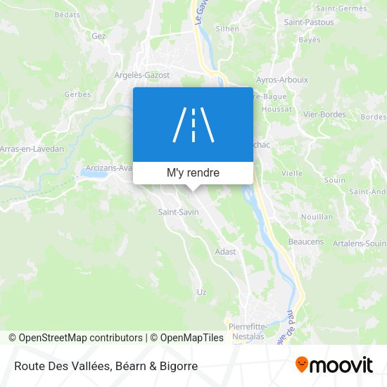 Route Des Vallées plan