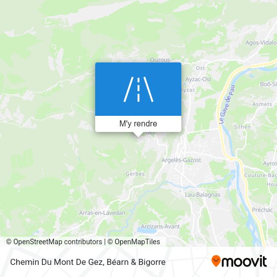 Chemin Du Mont De Gez plan