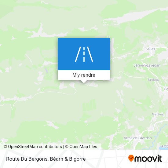 Route Du Bergons plan