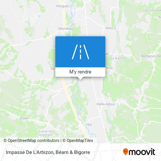 Impasse De L'Arbizon plan