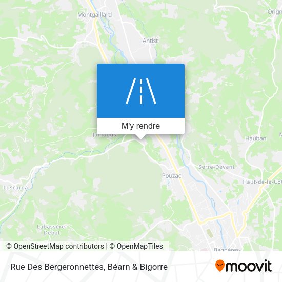 Rue Des Bergeronnettes plan