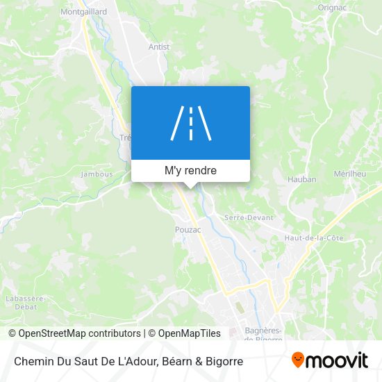 Chemin Du Saut De L'Adour plan