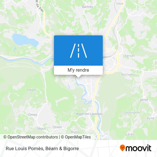 Rue Louis Pomès plan