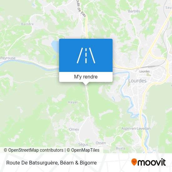 Route De Batsurguère plan