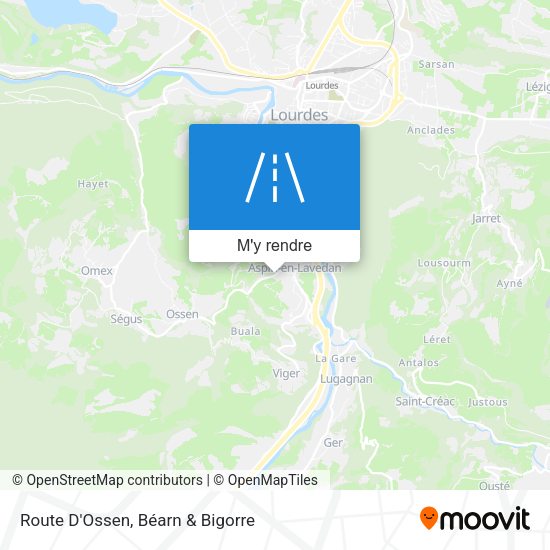 Route D'Ossen plan