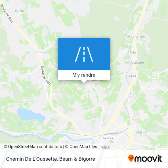 Chemin De L'Oussette plan