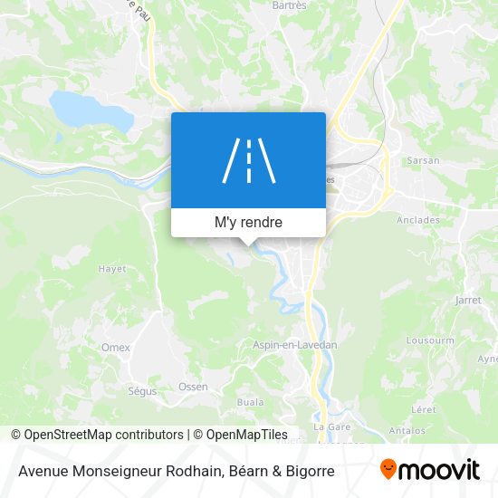 Avenue Monseigneur Rodhain plan