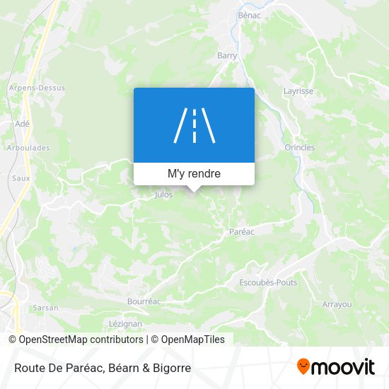 Route De Paréac plan