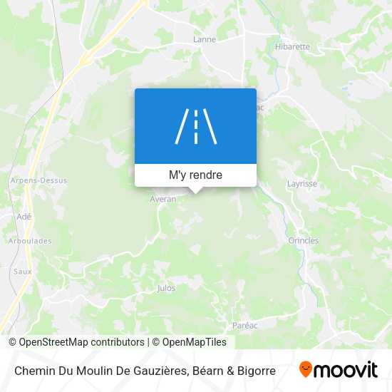 Chemin Du Moulin De Gauzières plan