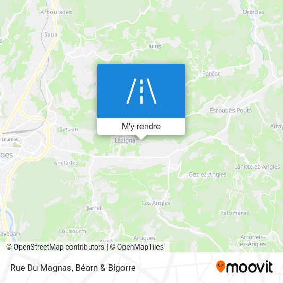Rue Du Magnas plan