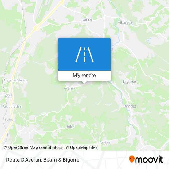 Route D'Averan plan