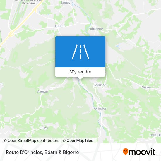 Route D'Orincles plan