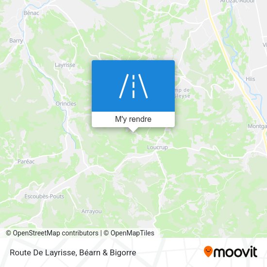 Route De Layrisse plan