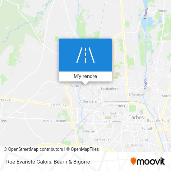 Rue Évariste Galois plan