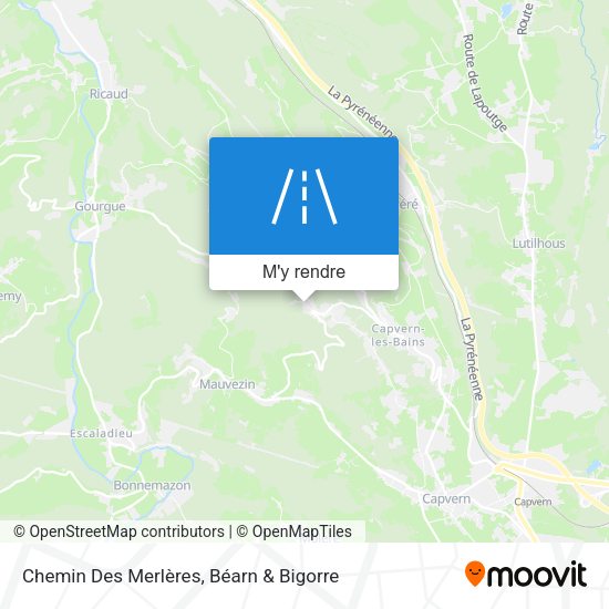 Chemin Des Merlères plan