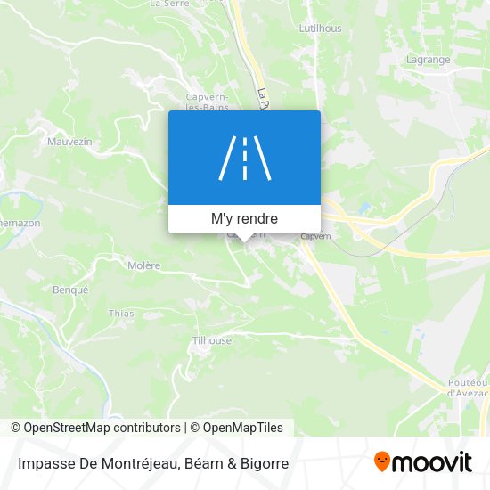 Impasse De Montréjeau plan
