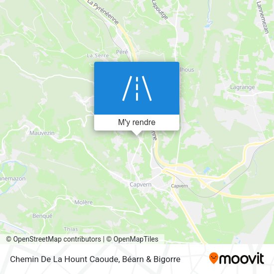 Chemin De La Hount Caoude plan