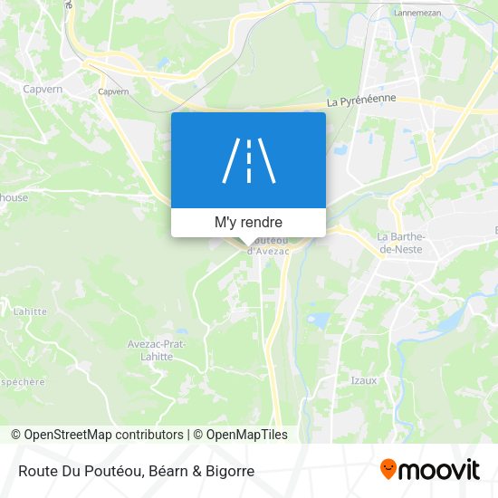 Route Du Poutéou plan