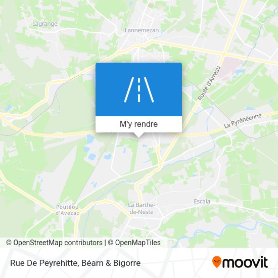 Rue De Peyrehitte plan