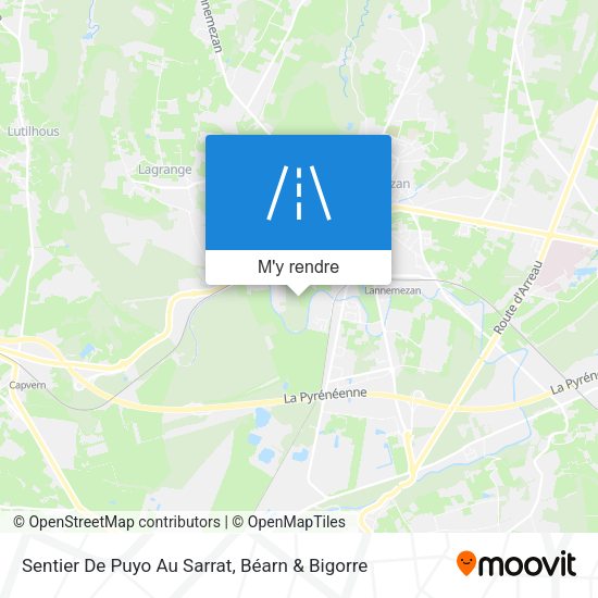 Sentier De Puyo Au Sarrat plan