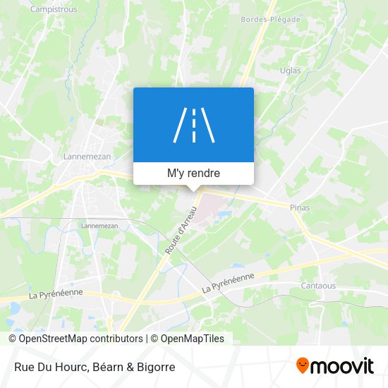 Rue Du Hourc plan