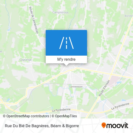 Rue Du Bié De Bagnères plan