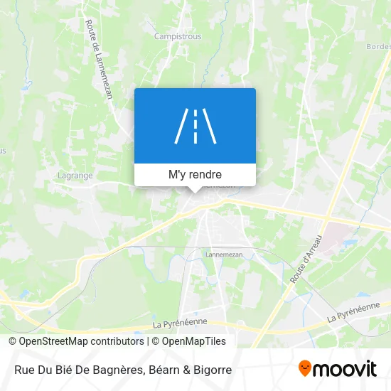 Rue Du Bié De Bagnères plan