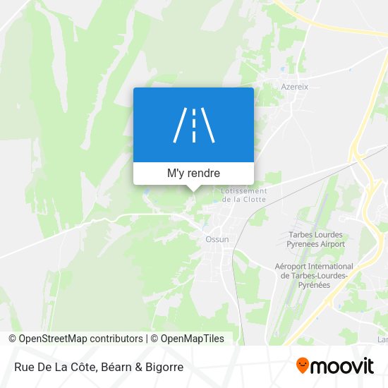 Rue De La Côte plan