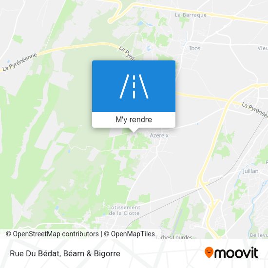 Rue Du Bédat plan