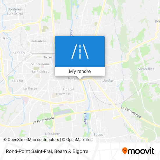 Rond-Point Saint-Frai plan