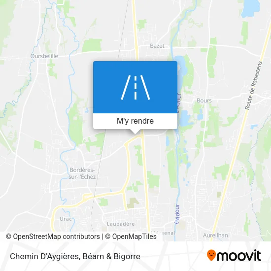 Chemin D'Aygières plan