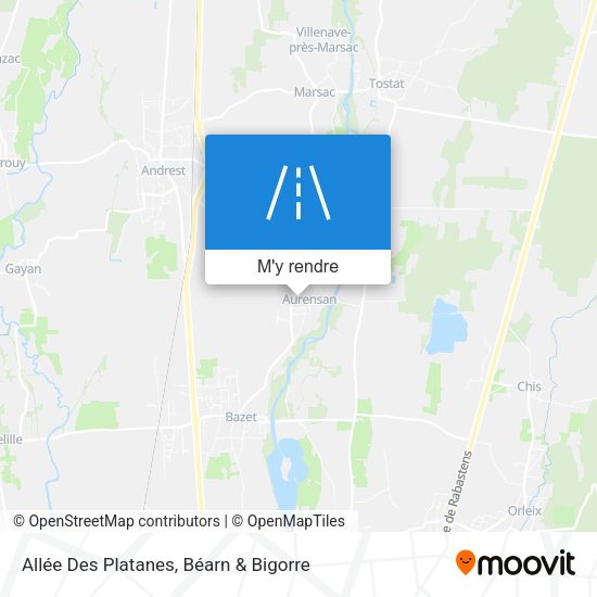 Allée Des Platanes plan