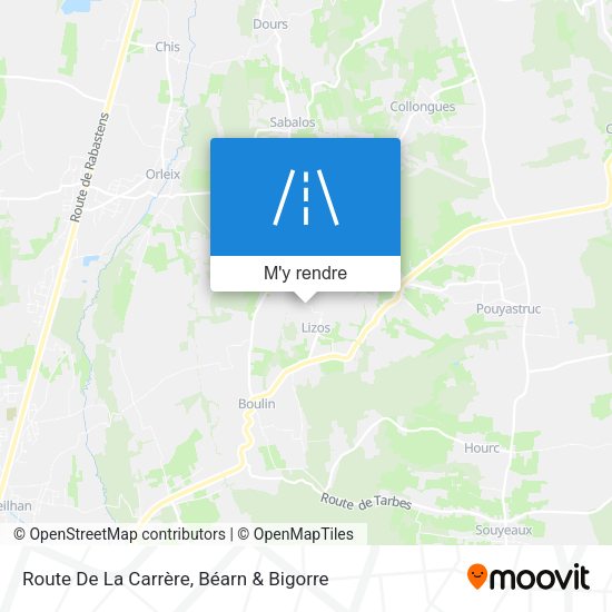 Route De La Carrère plan