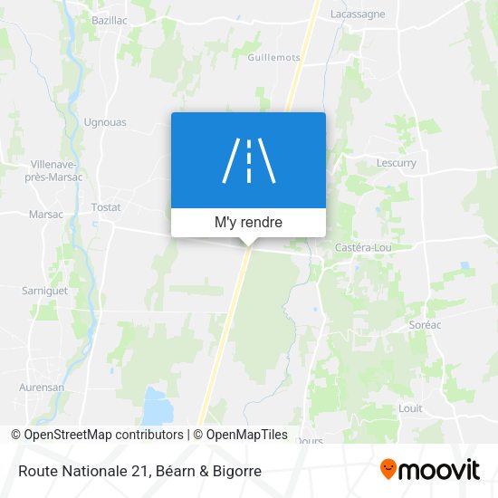 Route Nationale 21 plan
