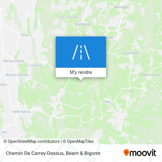 Chemin De Carrey-Dessus plan