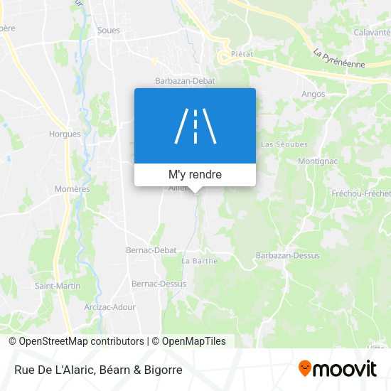 Rue De L'Alaric plan