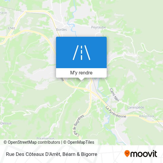 Rue Des Côteaux D'Arrêt plan