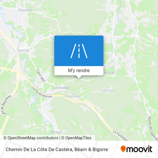 Chemin De La Côte De Castéra plan