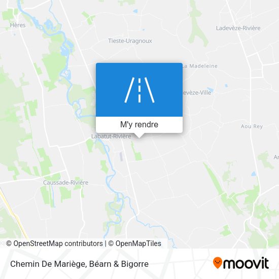 Chemin De Mariège plan