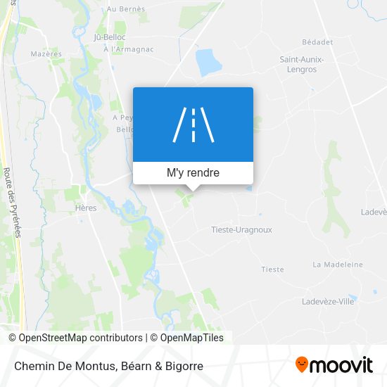 Chemin De Montus plan