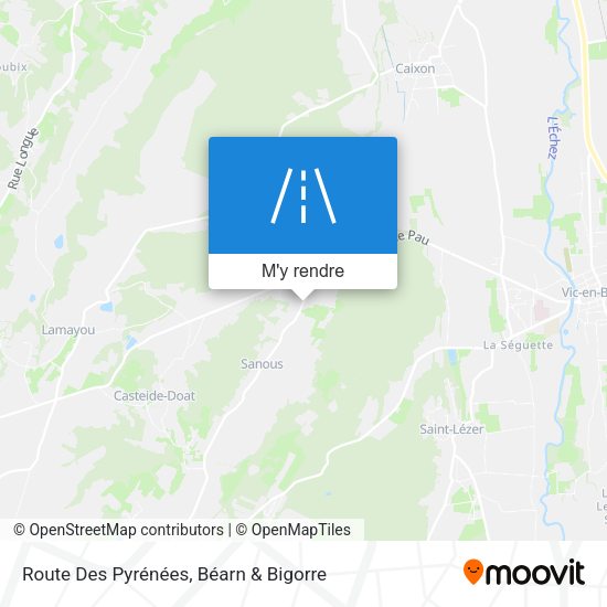 Route Des Pyrénées plan