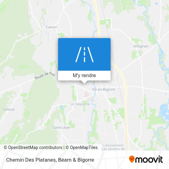Chemin Des Platanes plan
