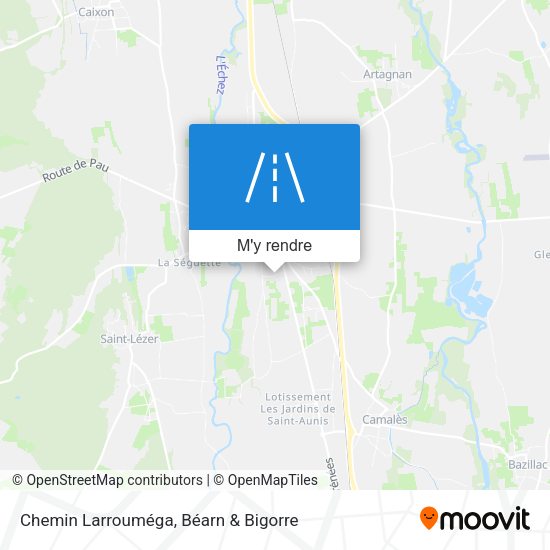 Chemin Larrouméga plan