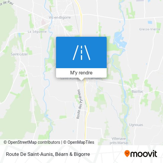 Route De Saint-Aunis plan