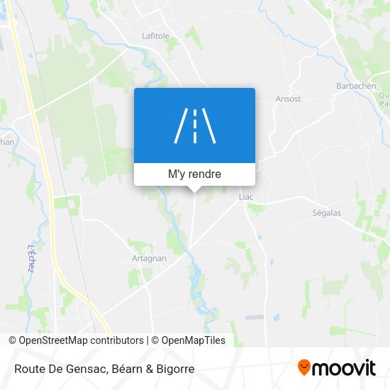 Route De Gensac plan