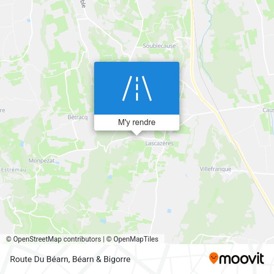 Route Du Béarn plan
