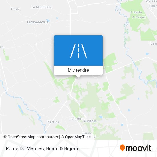 Route De Marciac plan